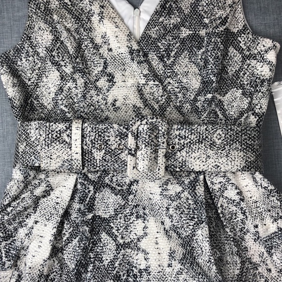 Julia Jordan Snake Print Fit & Flare Dress Size 6 - Picture 4 of 8